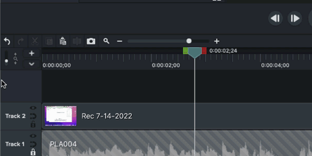 Animated demonstration of ripple delete in Camtasia